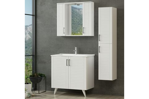 VERA BANYO DOLABI AY2K178, BEYAZ, 85CM