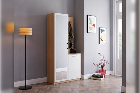 LAVO ASKILIKLI AYNALI PORTMANTO AYAKKABILIK, 2 KAPAKLI, 90 CM