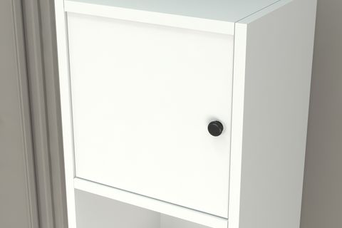 BKCONCEPT 4 KAPAKLI RAFLI KİTAPLIK, 130 CM, BEYAZ, KTP-1105-Ç
