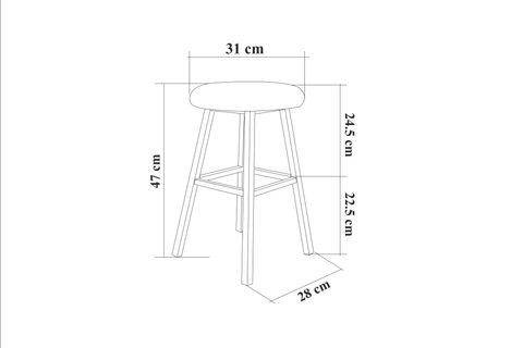 FLEXA KATLANABILIR MASALI KAHVE KÖSESİ TAKIM, KARİNASEDEF, 70 CM