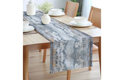 OKYANUS ESİNTİSİ PAMUKLU MASA RUNNER, 0039 50X150 CM