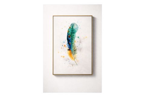 BOHO TÜY MOTİFLİ KANVAS TABLO, DESEN 4