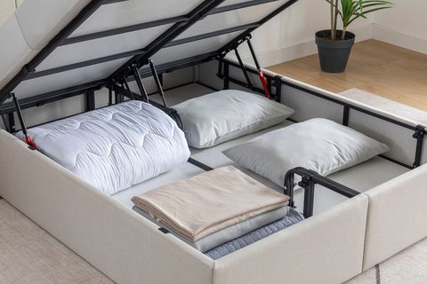 LUNA TOTE BAZA BAŞLIK YATAK SETİ, KREM, 120X200