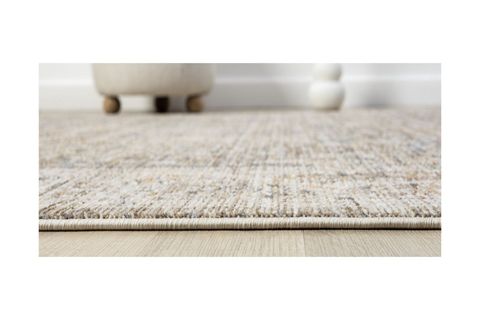 VİNTAGE ESKİTME DESENLİ DOKUMA MAKİNE HALISI, BEJ, 240X320, 10202