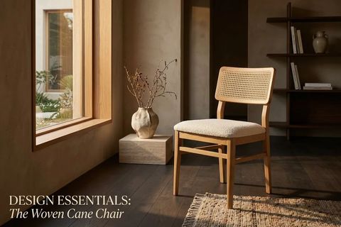 LİZBON SANDALYE, NATUREL AHŞAP, KREM KUMAŞ