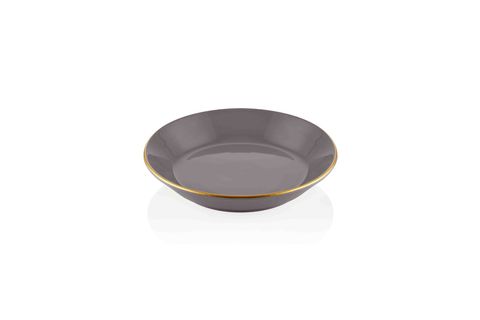 THE MİA BASİC YEMEK TABAĞI 6 LI SET GRİ - 20CM