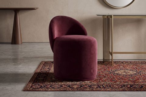 VELUTTO PUF, BORDO
