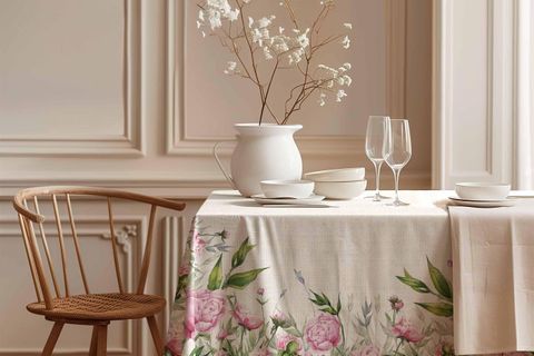 GÜL SARAYI PAMUK MASA ÖRTÜSÜ, 100X100 CM