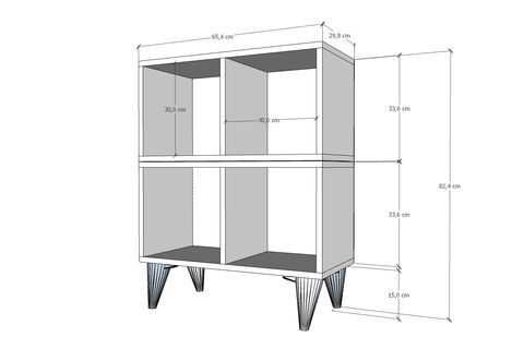 YUSUF KOMODİN, AYAKLI AÇIK RAFLI, KMD-1049