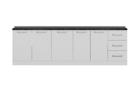 MİNAR 265 CM MUTFAK DOLABI BEYAZ 265-B1-ALT MODÜL