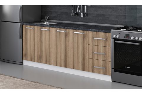 MİNAR 205 CM MUTFAK DOLABI BEYAZ DORE 205-D1-ALT MODÜL