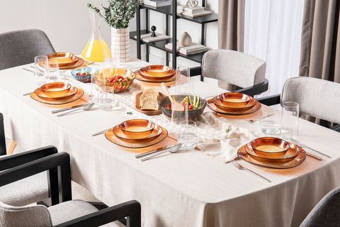 KİTCHEN ESSENTİALS ALTHEA CAM KASE 15 CM, AMBER, ALTILI SET