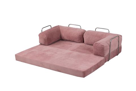 LİNA ÇOK AMAÇLI YATAKLI AKTİVİTE KOLTUĞU, PEMBE, 80X160