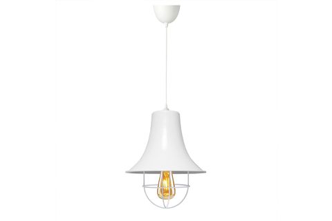 HOMİNG RETRO BEYAZ METAL TEKLİ SARKIT 24 CM