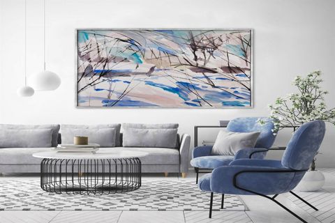 TABLOLIFE A DAY İN ALASKA YAĞLI BOYA DOKULU TABLO, ÇERÇEVESİZ, 60X90