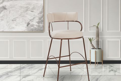 KOZZA HOME CARLA BAR SANDALYESİ, BRONZ, 65CM