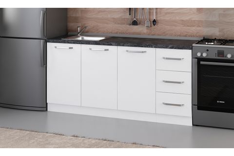 MİNAR 175 CM MUTFAK DOLABI BEYAZ 175-B1 -ALT MODÜL