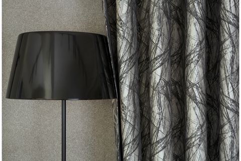 MASSARELLİ FON PERDE BUSH DESEN GRİ 1-2 SEYREK PİLE 200X260