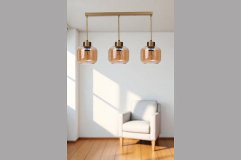 PARLA ÜÇLÜ SIRALI ESKİTME BAL CAMLI SARKIT