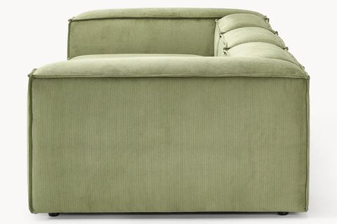 LENA ÜÇLÜ FİTTİLLİ KADİFE KOLTUK, YEŞİL