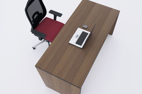 TUUNDESİGN PANEL ÇALIŞMA MASASI, CEVİZ ANTRASİT, 200 CM