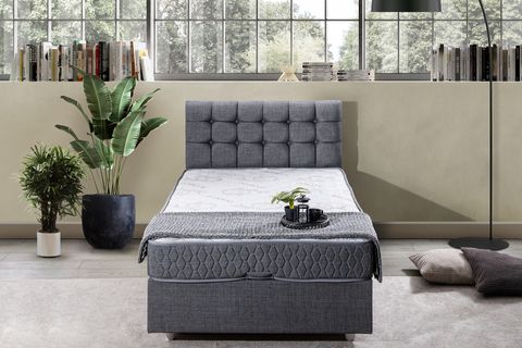 VENEDİK BAZA BAŞLIK LETTO YATAK SETİ, GRİ, 100X200
