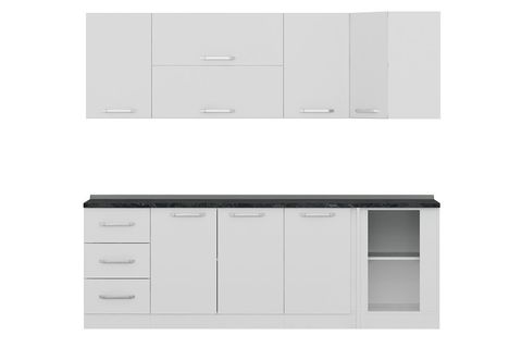 MİNAR 240CM KÖŞE MUTFAK DOLABI BEYAZ K240B3