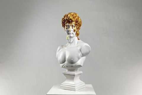 DAVID MELTING GOLD POP ART DEKORATİF ROMA YUNAN HEYKELLERİ