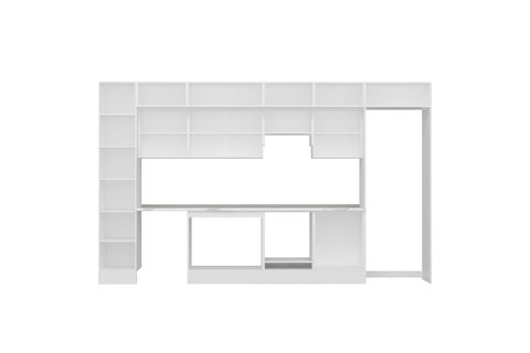 ALVİNKA 395X240 CM MUTFAK DOLABI, MBB E90B45S60 1 ANTRASİT SUNTALAM