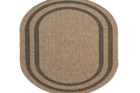 DİA ANTİBAKTERİYEL OVAL JÜT HALI, SİYAH 668 160X230 CM