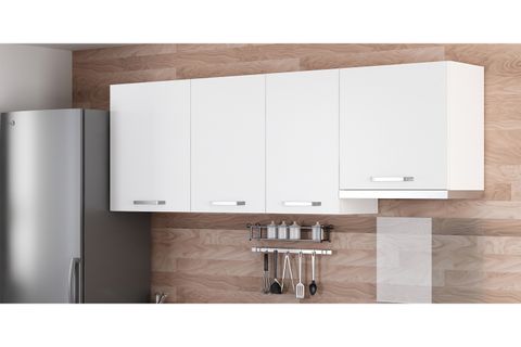MİNAR 215 CM MUTFAK DOLABI BEYAZ 215-B4-ÜST MODÜL