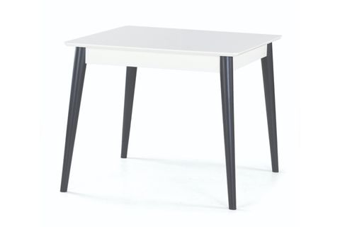 MİLANO MASA VE BONCUK SANDALYE TABURE TAKIMI, KARE, BEYAZ ANTRASİT, 125X80