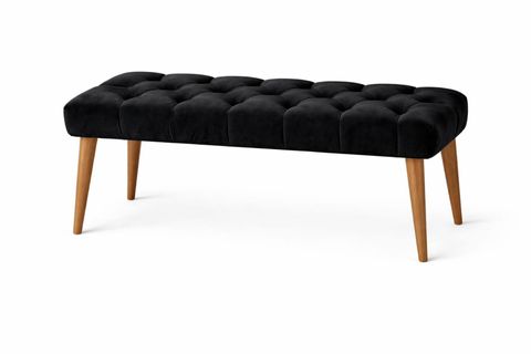 İDEAL  PUF, SİYAH, CEVİZ AYAK