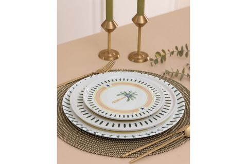 THE MİA ITALİAN SUMMER PASTA TABAĞI 6LI SET 19 CM