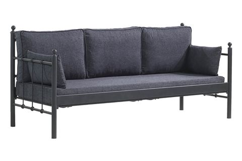LALAS METAL SOFA SEDİR ÜÇLÜ KOLTUK, ANTRASİT, 70X200