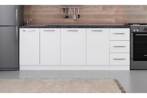 MİNAR 215 CM MUTFAK DOLABI BEYAZ 215-B1-ALT MODÜL