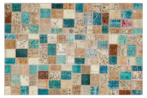 ÖZEL MODERN EL DOKUMA KIRK YAMA PATCHWORK HALI 120X180