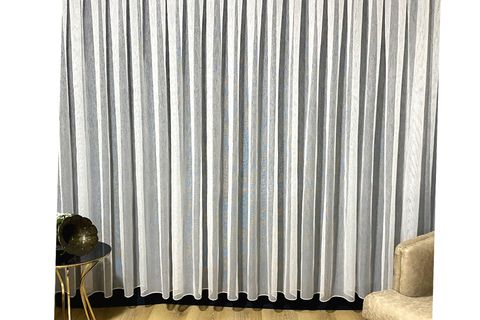 PER LA CASA KARE SİMLİ DÜZ  TÜL PERDE 1/3 SIK PİLE 440X250