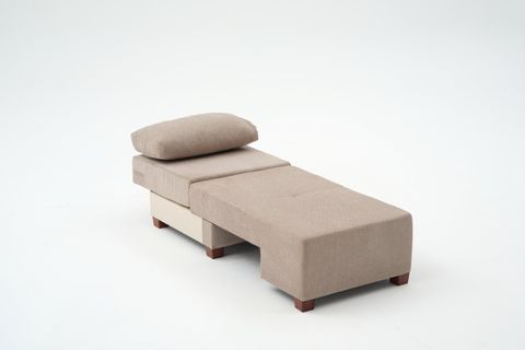 PERENNA YATAKLI TEKLİ KOLTUK, ŞÖNİL, CAPPUCCİNO, SOL