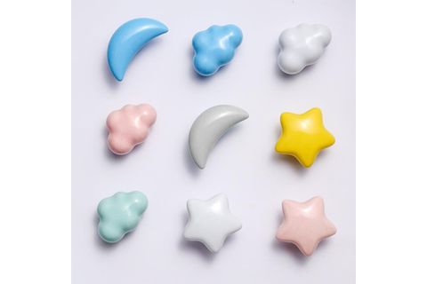 YILDIZ KULP BEBEK ODASI AKSESUARI, SARI