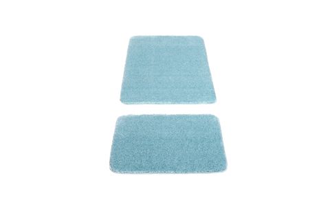 MİNO KAYDIRMAZ TABAN İKİLİ BANYO PASPASI, TURKUAZ, 60X100-50X60