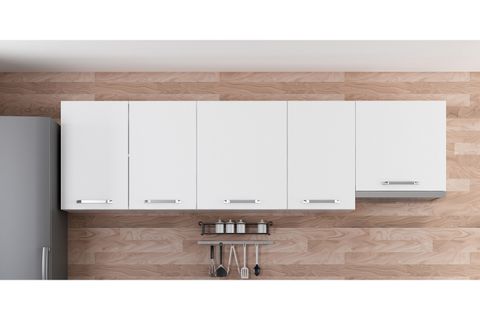MİNAR 255 CM MUTFAK DOLABI BEYAZ 255-B5-ÜST MODÜL