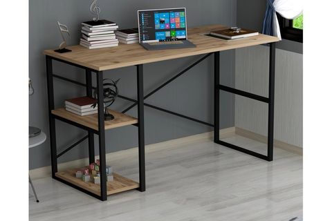 ALFA METALLİ ÇALIŞMA MASASI, CEVİZ