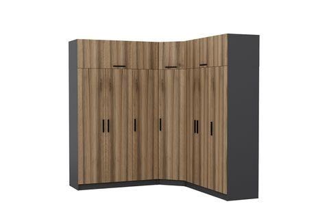 MİNAR KALE GARDIROP 1,  7 KAPAKLI,  DORE