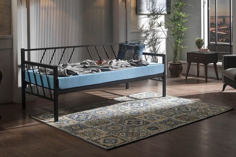 GLORY DAYBED METAL KARYOLA, SİYAH, 90X200