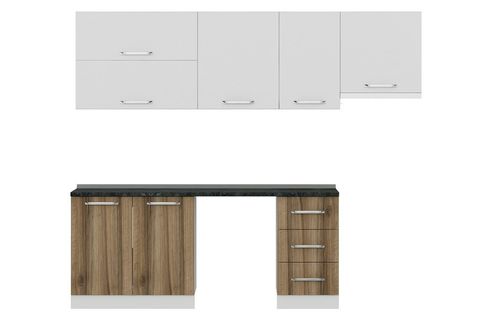 MİNAR 255 CM MUTFAK DOLABI BEYAZ DORE 255 D15