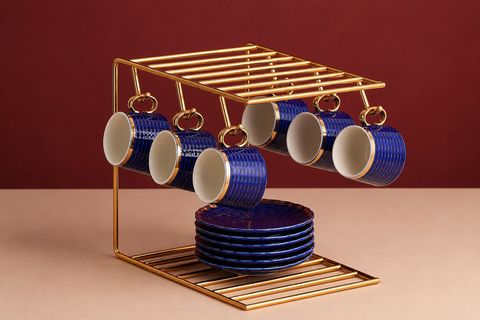 MBA KİŞİLİK KAHVE FİNCANI KUPA STANDI, GOLD