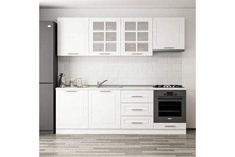 MİNAR 240 CM MEBRAN C MUTFAK DOLABI BEYAZ 240-MCB1