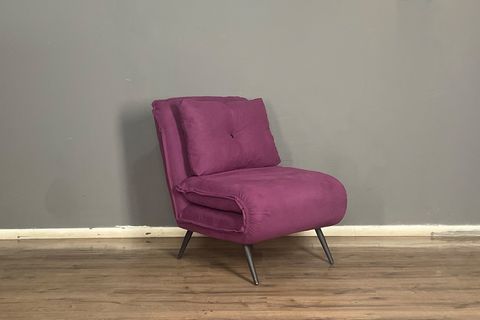 BERTA CONCEPT HERAKLES MEKANİZMALI KATLANIR YATAK OLABİLEN TEKLİ KOLTUK, MOR