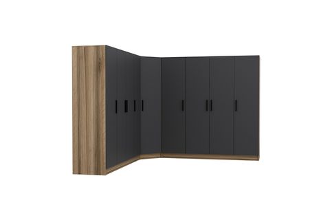 MİNAR KALE GARDIROP 04, 9 KAPAKLI, ANTRASİT